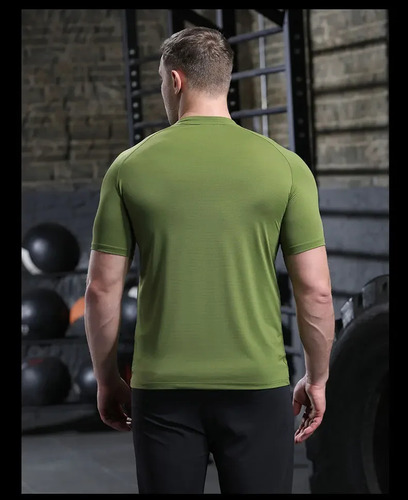 Camiseta Deportiva De Secado Rápido Para Hombre Con Cuello A