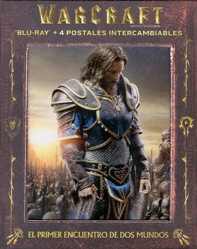 Warcraft Pelicula 2016 Aventura Blu-ray + Dvd + 4 Postales