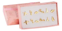 Comprar Set De Aretes | Pendientes | Acabado Glod | 6 Pares