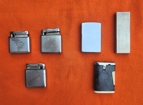 Lote De 6 Encededores Ronson Zippo Monopol Penguin (Usado)