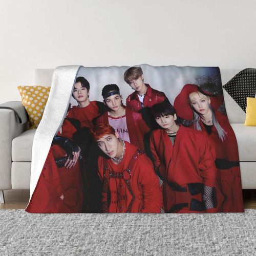 Banda De Pop Manta Stray Kids, 200 X 150 Cm, Impresión 3d Br