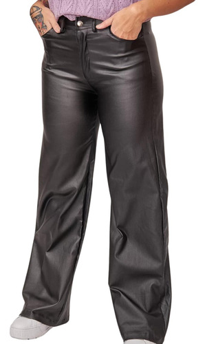 Pantalon Mujer Engomado Bengalina Chupin Simil Cuero Fiesta 