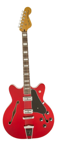 Guitarra eléctrica Fender Modern Player Coronado hollow body de arce candy apple red brillante con diapasón de palo de rosa