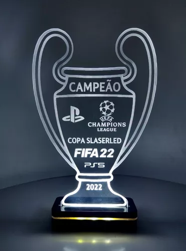 Troféu Led Game Champions League Ps4 Xbox Fifa Pes