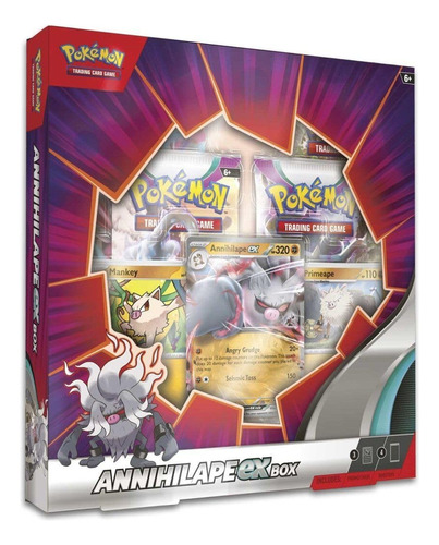 Pokémon Tcg Annihilape Ex Box Con Tarjetas Floreadas Y Paque