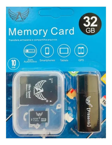Cartao De Memoria 32gb Memory Card Classe 10 Altomex 3 Em 1