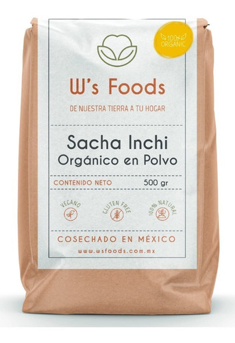 Sacha Inchi En Polvo Orgánico 500 Gr