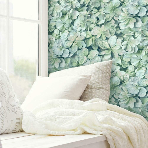 Roommates Rmk11192wp Papel Tapiz Hydrangea Flower Peel And S