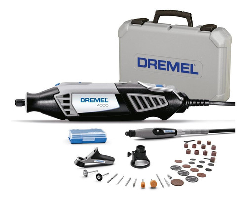 Dremel 4000 Mototool Con 3 Acoples 36 Accesorios + Maleta