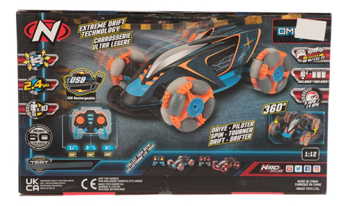 Auto Radio Conttol Nikko R/c Omni X 10052, Usb Charger Rojo Carro