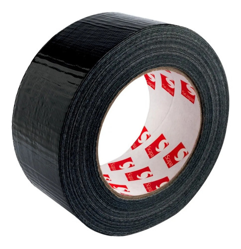 Cinta Tela Negro Gaffer 50mmx50mts Multiuso Duct Tape Ducto 