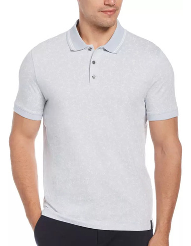 Polo Perry Ellis Dtzy Gris Hombre 4hsk7140490