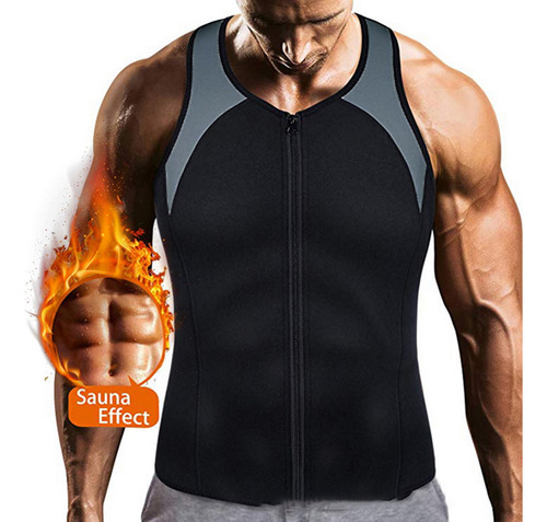 Camiseta Sin Mangas Tipo Chaleco Tipo Sauna Para Hombre, Ide