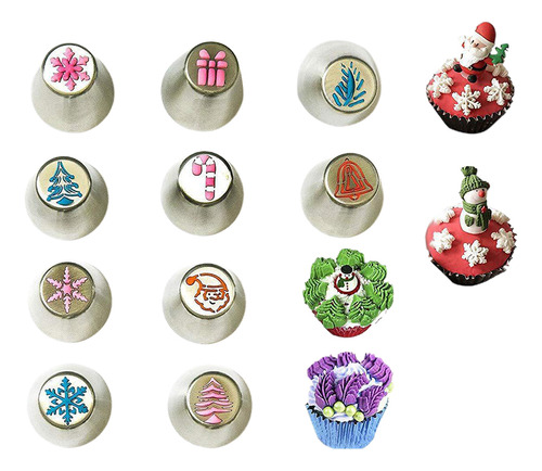 Juego De 23 Puntas De Tuberías Rusas Navideñas