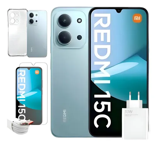 Xiaomi Redmi 15c 256gb 16gb Ram Global Com Pelicula+capa Verde