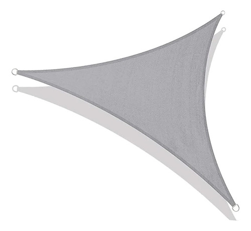 Toldo Vela Sombra Viento Granizo C/uv - 5*5*5 Triangulo Gris