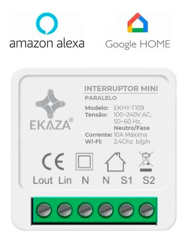 Imagem 7 de 7 de Ekaza Mini Diy Inteligente De Duas Vias Comutação 3 Pcs