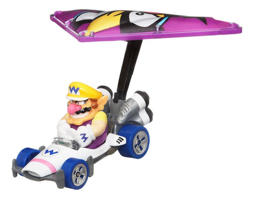 Carritos Hot Wheels Mario Kart Planeadores Wario Esc 1:64