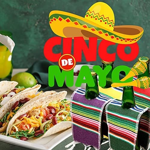 16 Paquetes De Mini Sarapes Con Poncho De Cerveza Para Mini