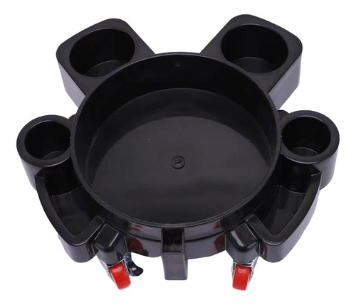 Rodante Para Cubo Con 5 Ruedas Giratorias Múltiples Negro