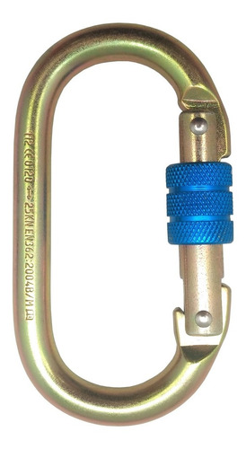 Imagen 5 de 8 de Mosqueton Carabinero 10 Mm De Acero Bralt Trabajo En Altura