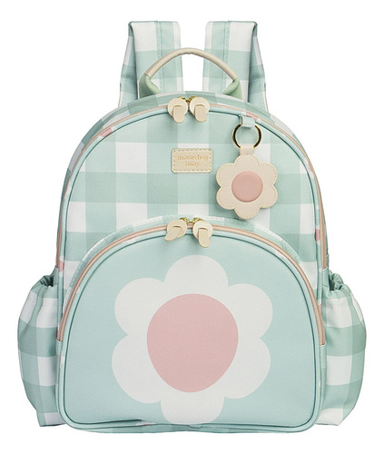 Mochila Escolar Infantil C/ Estojo Margarida Menta Masterbag