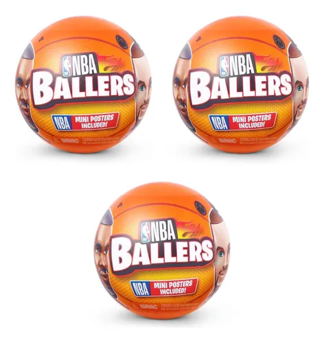 Nba Ballers 5 Surprises Kit Com 3 Unidades Colecionável Zuru