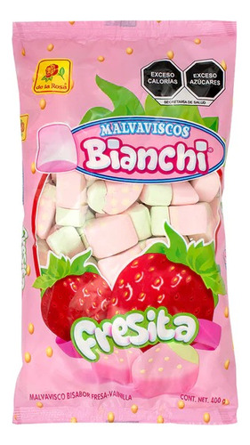 Malvavisco De La Rosa Bianchi Fresita 400g