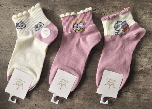 Calcetines Kawai Para Dama 5 Pares