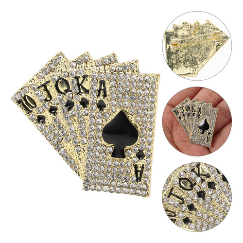 Broche De Suéter Moderno Com Xale E Peito Para Pôquer