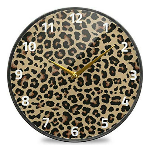 Reloj De Pared - Alaza Cheetah Leopard Print Animal Skin Wal