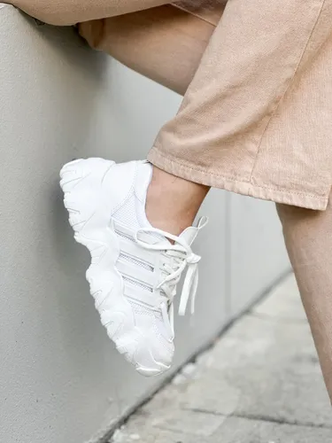 Zapatillas Mujer Blancas con Plataforma