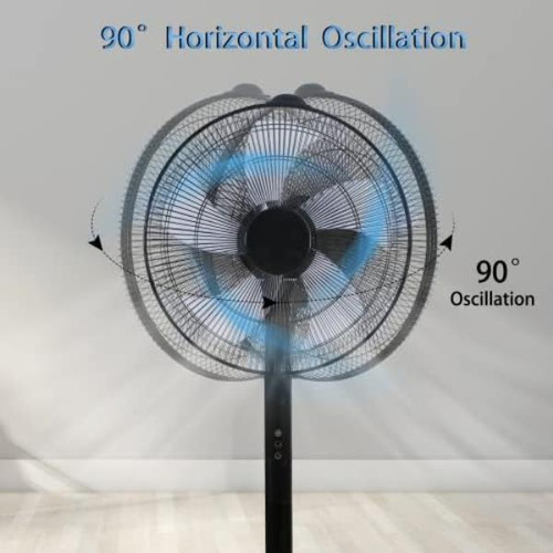 Healsmart 15 Ventilador De Pedestal Ajustable De 12 Niveles