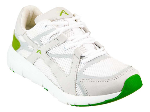 Tenis Hombre Aeroflex Gx3482 Blanco Verde