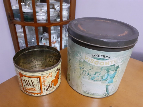 Lote De 2 Latas Antigas Visconti E Sorvetes Kibon (Usado)