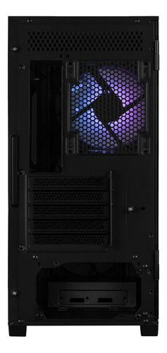 Gabinete Gamer Xtreme Pc Gaming Minecraft Ender Dragon Edition Micro Torre Micro Atx 4 Fan Argb Usb-c Cristal Templado Frente Intercambiable