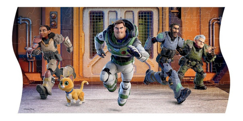 Rompecabezas Disney Lightyear Panoramico 3 En 1 Caja Metal