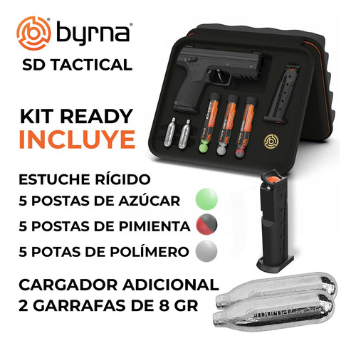 Imagen 3 de 10 de Pistola Disuasiva Byrna Sd Co2 Defensa Personal Pimienta .68