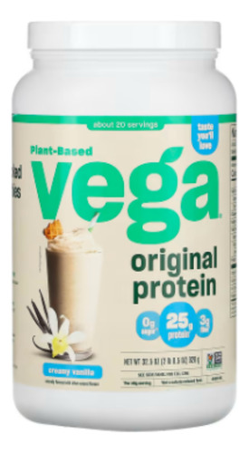 Vega Proteína Vegetal En Polvo Sabor Vainilla 920g