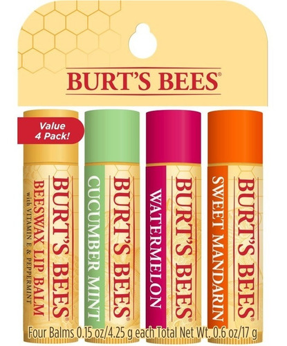 Pack Bálsamo Labial Burt's Bees Superfruit Freshly Picked