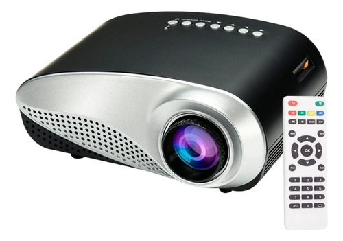 Mini Proyector Hd 1080 Portable Led 60 Lumens Hdmi Notebook Color Negro