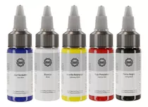 Comprar Kit De Tinta Para Tatuaje 5 Colores Vibrantes Ouo 5 Pzs 15ml