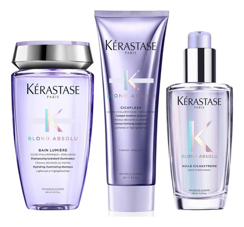 Kérastase Bain Lumiere + Cicaflash + Huile Cicaextreme