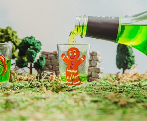Set De Minivasos De Whisky Shrek Characters, 60 Ml, 4 Unidad