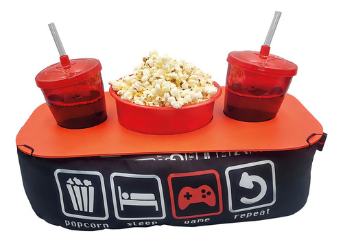 Kit Pipoca Almofada Para Assistir Filmes Game