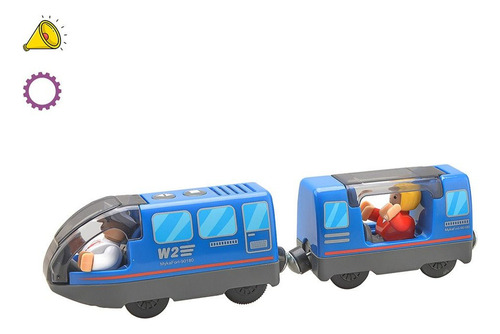 Toys Train, Vía De Tren De Madera, Funciona Con Pilas, Nueva