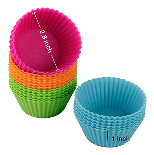 Moldes De Silicona Para Hornear Magdalenas Webake, Reutiliza
