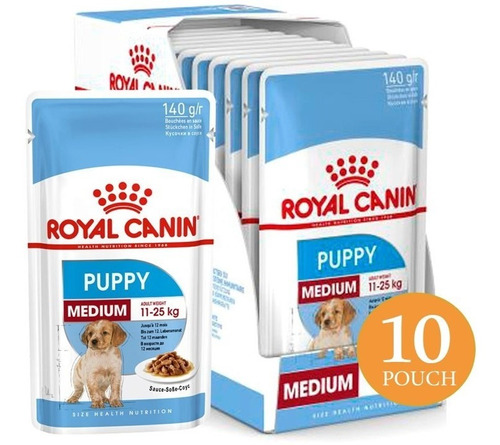 Alimento Perro Pouch Royal Canin Medium Puppy 10un Np