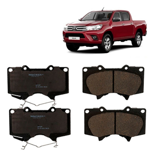 Pastillas Freno Delanteras Para Toyota Hilux 3.0 2005 2016