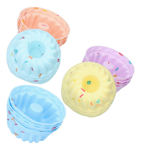 Moldes Pequeños De Silicona Para Hornear Magdalenas, 20 Unid